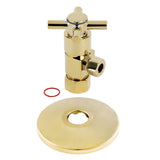 5/8-Inch O.D. Comp x 3/8-Inch O.D. Comp Anti-Seize Deluxe Quarter-Turn Ceramic Hardisc Cartridge Angle Stop with Flange