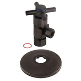 5/8-Inch O.D. Comp x 3/8-Inch O.D. Comp Anti-Seize Deluxe Quarter-Turn Ceramic Hardisc Cartridge Angle Stop with Flange