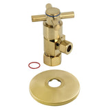 5/8-Inch O.D. Comp x 3/8-Inch O.D. Comp Anti-Seize Deluxe Quarter-Turn Ceramic Hardisc Cartridge Angle Stop with Flange
