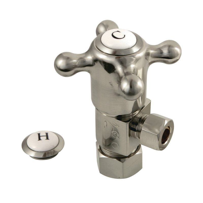 Heritage 5/8-Inch O.D. Comp x 3/8-Inch O.D. Comp Anti-Seize Deluxe Quarter-Turn Ceramic Hardisc Cartridge Angle Stop