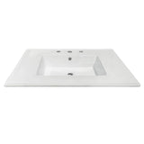Continental 31-Inch Ceramic Vanity Sink Top (8" Faucet Drillings)
