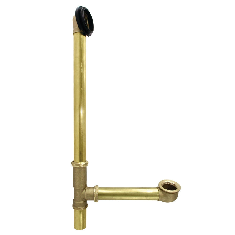 18-Inch Tube for Tub Overflow Drain With Gasket