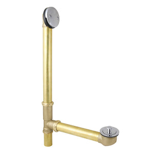 Made To Match 21-Inch Brass Lift and Turn Tub Waste and Overflow