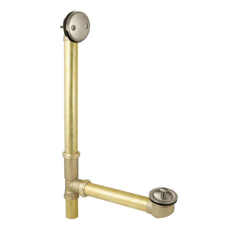 Made To Match 21-Inch Brass Lift and Turn Tub Waste and Overflow