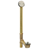 Made To Match 23-Inch Brass Lift and Turn Tub Waste and Overflow