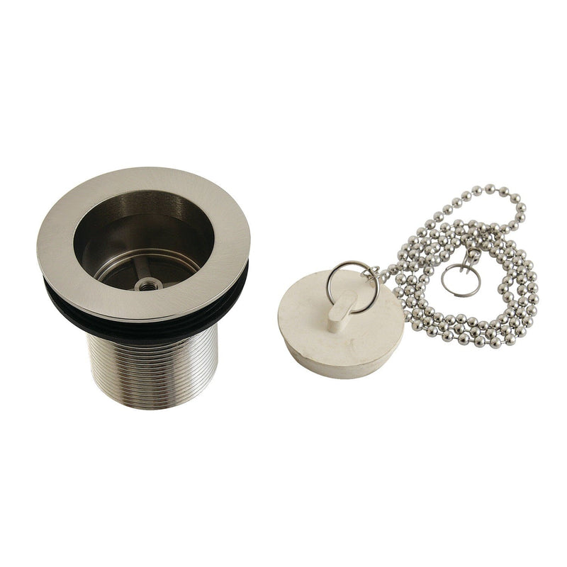 Made To Match 1-1/2-Inch Chain and Stopper Tub Drain with 2-Inch Body Thread