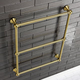 Maximilien 24-Inch x 32-Inch Brass Wall Mount 3-Tier Towel Rack