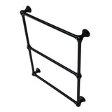 Maximilien 24-Inch x 32-Inch Brass Wall Mount 3-Tier Towel Rack