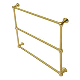 Maximilien 30-Inch x 32-Inch Brass Wall Mount 3-Tier Towel Rack
