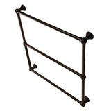 Maximilien 30-Inch x 32-Inch Brass Wall Mount 3-Tier Towel Rack