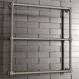 Maximilien 30-Inch x 32-Inch Brass Wall Mount 3-Tier Towel Rack
