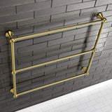 Maximilien 36-Inch x 32-Inch Brass Wall Mount 3-Tier Towel Rack