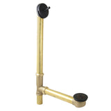 Made To Match 23-Inch Brass Trip Lever Tub Waste and Overflow with Grid Strainer