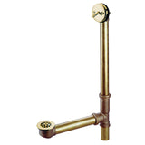 Made To Match 23-Inch Brass Trip Lever Tub Waste and Overflow with Grid Strainer