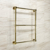 Gallant 24-Inch x 32-Inch Brass Wall Mount 3-Tier Towel Rack