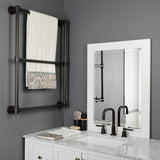 Gallant 24-Inch x 32-Inch Brass Wall Mount 3-Tier Towel Rack