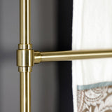 Gallant 24-Inch x 32-Inch Brass Wall Mount 3-Tier Towel Rack