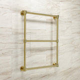Gallant 24-Inch x 32-Inch Brass Wall Mount 3-Tier Towel Rack