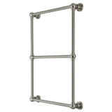Palatine 24-Inch x 32-Inch Brass Wall Mount 3-Tier Towel Rack