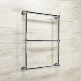 Palatine 24-Inch x 32-Inch Brass Wall Mount 3-Tier Towel Rack
