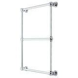 Palatine 24-Inch x 32-Inch Brass Wall Mount 3-Tier Towel Rack