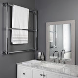 Gallant 30-Inch x 32-Inch Brass Wall Mount 3-Tier Towel Rack