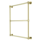 Gallant 30-Inch x 32-Inch Brass Wall Mount 3-Tier Towel Rack