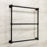Gallant 30-Inch x 32-Inch Brass Wall Mount 3-Tier Towel Rack