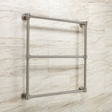 Gallant 30-Inch x 32-Inch Brass Wall Mount 3-Tier Towel Rack