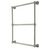 Palatine 30-Inch x 32-Inch Brass Wall Mount 3-Tier Towel Rack