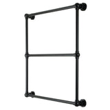 Palatine 30-Inch x 32-Inch Brass Wall Mount 3-Tier Towel Rack