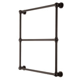 Palatine 30-Inch x 32-Inch Brass Wall Mount 3-Tier Towel Rack
