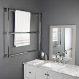 Gallant 36-Inch x 32-Inch Brass Wall Mount 3-Tier Towel Rack