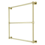 Gallant 36-Inch x 32-Inch Brass Wall Mount 3-Tier Towel Rack