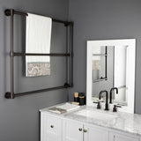 Gallant 36-Inch x 32-Inch Brass Wall Mount 3-Tier Towel Rack