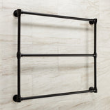 Gallant 36-Inch x 32-Inch Brass Wall Mount 3-Tier Towel Rack