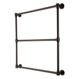 Gallant 36-Inch x 32-Inch Brass Wall Mount 3-Tier Towel Rack