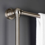 Palatine 36-Inch x 32-Inch Brass Wall Mount 3-Tier Towel Rack