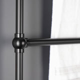 Palatine 36-Inch x 32-Inch Brass Wall Mount 3-Tier Towel Rack