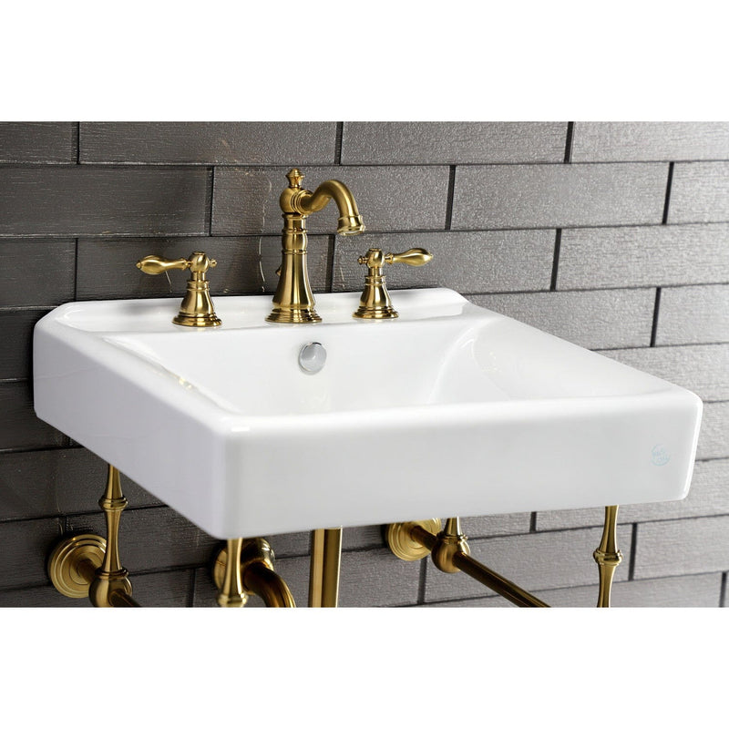 Concord 20-Inch Ceramic Console Sink Basin Only (8-Inch, 3-Hole)