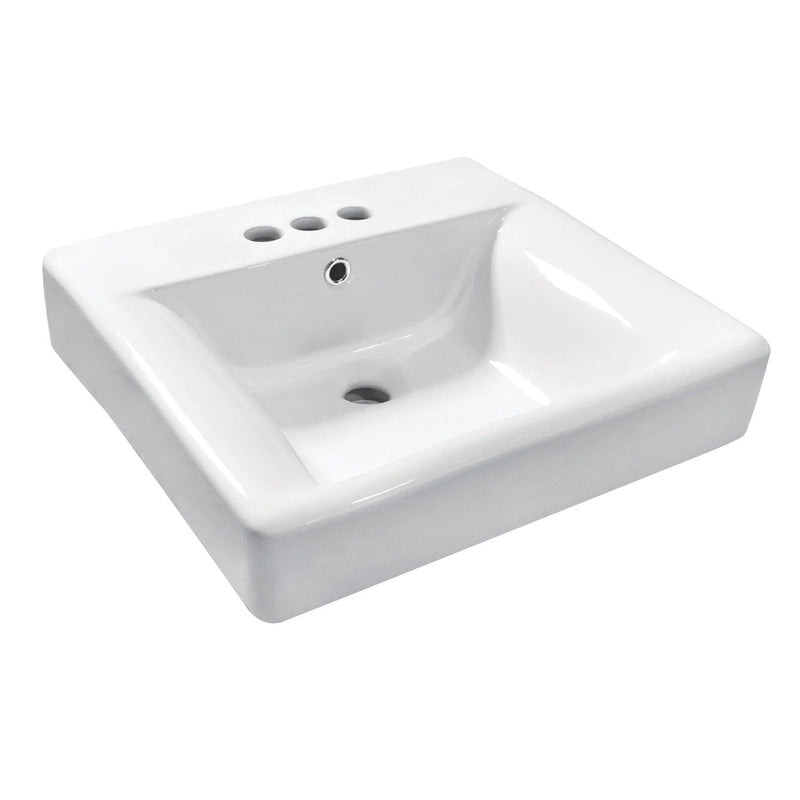 NuvoFusion 20-Inch Ceramic Console Sink (8-Inch, 3-Hole)