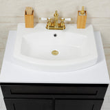 Inflection 24-Inch Ceramic Console Sink (4-Inch, 3-Hole)