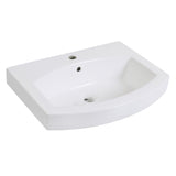 Inflection 24-Inch Ceramic Console Sink (1-Hole)