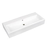Anne 39-Inch Ceramic Rectangular Vessel Sink