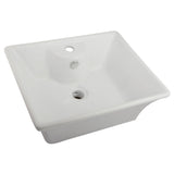 Forte 19-1/2 Inch Ceramic Rectangular Vessel Sink