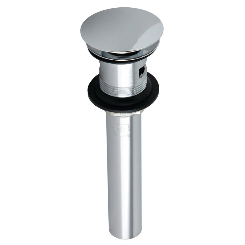 Trimscape Brass Push Pop-Up Bathroom Sink Drain with Overflow, 22 Gauge