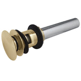 Trimscape Brass Push Pop-Up Bathroom Sink Drain with Overflow, 22 Gauge