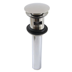 Trimscape Brass Push Pop-Up Bathroom Sink Drain with Overflow, 22 Gauge