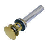 Trimscape Brass Push Pop-Up Bathroom Sink Drain with Overflow, 22 Gauge