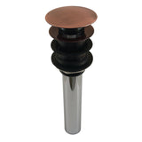 Trimscape Brass Push Pop-Up Bathroom Sink Drain with Overflow, 22 Gauge